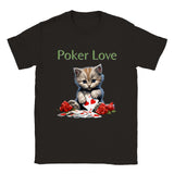 Camiseta unisex estampado de gato "Poker Love" Gelato