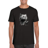 Camiseta unisex estampado de gato "Armonía Felina" Gelato