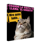 Lienzo de Gato "Mira Quién Habla" Michilandia | La tienda online de los amantes de gatos