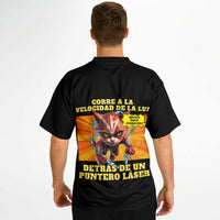 Camiseta de fútbol unisex estampado de gato "Flash Cat" Subliminator