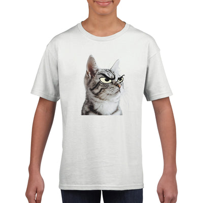 Camiseta Junior Unisex Estampado de Gato 