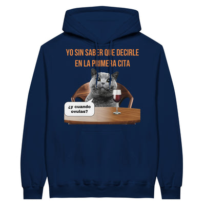 Sudadera con Capucha Unisex Estampado de Gato "Rompehielos" Michilandia