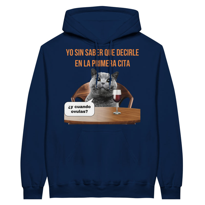 Sudadera con Capucha Unisex Estampado de Gato "Rompehielos" Michilandia