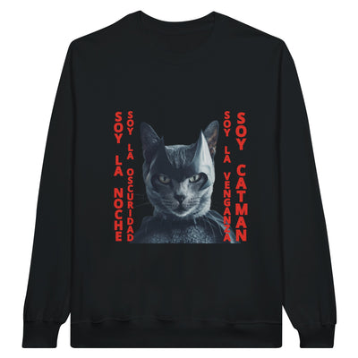 Sudadera Unisex Estampado de Gato 