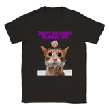 Camiseta unisex estampado de gato "Traición Felina" Gelato