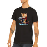 Camiseta unisex estampado de gato "Mighty Feline" Gelato