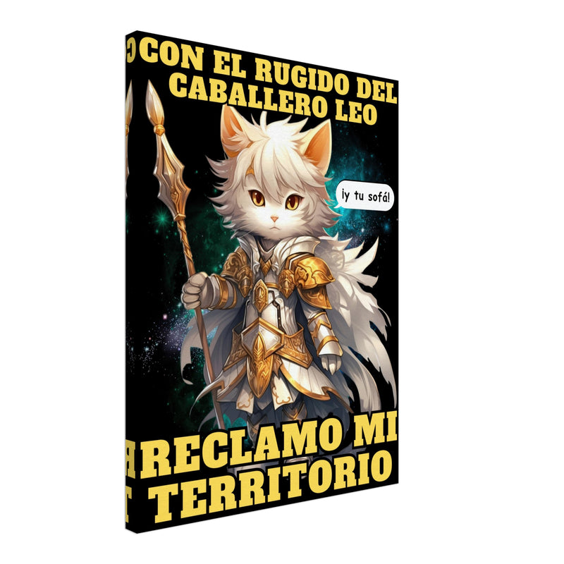 Lienzo de Gato "Caballero del Sofá" Michilandia | La tienda online de los amantes de gatos