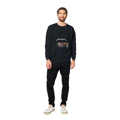 Sudadera Unisex Estampado de Gato "Metallicat" Michilandia