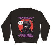 Sudadera unisex estampado de gato 