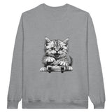 Sudadera Unisex Estampado de Gato "Gamer Miau Frustrado" Michilandia | La tienda online de los fans de gatos