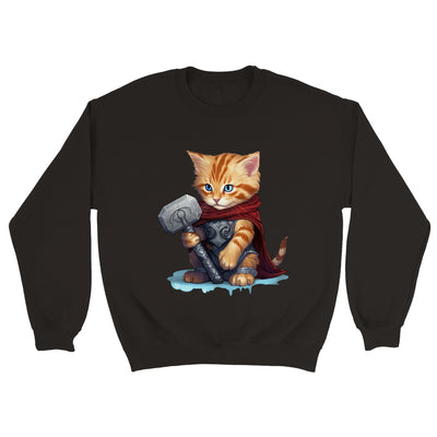 Sudadera unisex estampado de gato 