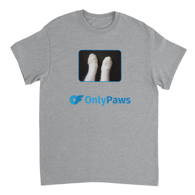 Camiseta Unisex Estampado de Gato "Only Paws" Michilandia | La tienda online de los fans de gatos