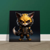 Póster de gato "Michi Wolverine"
