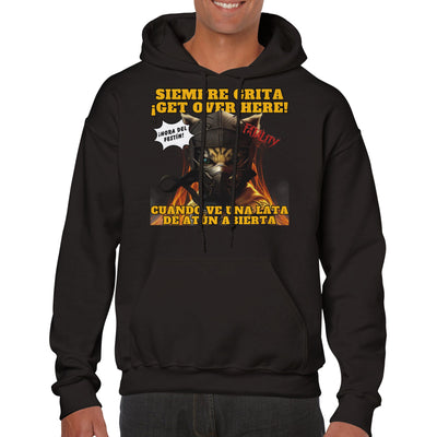 Sudadera con capucha unisex estampado de gato 