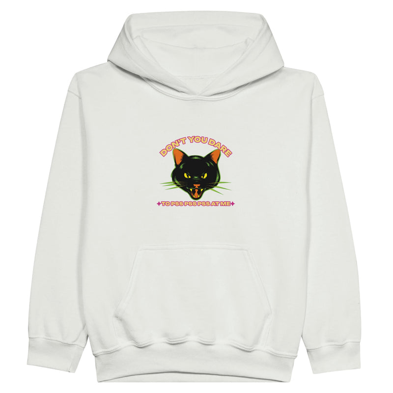 Sudadera con capucha júnior estampado de gato 