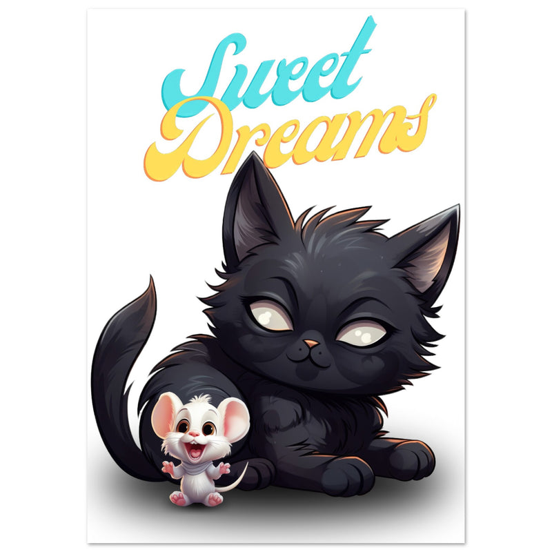 Póster de gato "Sweet Dreams" Gelato