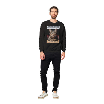 Sudadera Unisex Estampado de Gato "Confesión Incomoda" Michilandia | La tienda online de los fans de gatos