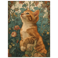 Panel de aluminio impresión de gato "Explorador Jardinero" Michilandia | La tienda online de los fans de gatos