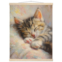 Póster de gato con colgador "Sueños Impresionistas" Michilandia | La tienda online de los fans de gatos