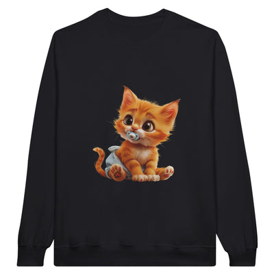 Sudadera Unisex Estampado de Gato 