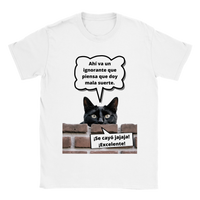 Camiseta unisex estampado de gato "Bad Luck" Gelato
