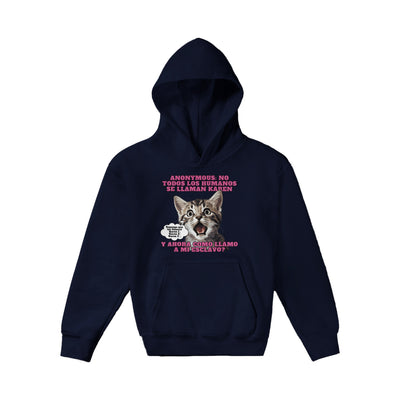 Sudadera con capucha júnior estampado de gato "El Gran Descubrimiento" Michilandia | La tienda online de los fans de gatos