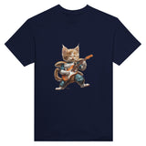 Camiseta Unisex Estampado de Gato "Saiyajin Rockstar" Michilandia | La tienda online de los fans de gatos