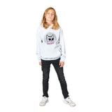 Sudadera con capucha júnior estampado de gato "Puurr Night" Michilandia | La tienda online de los fans de gatos