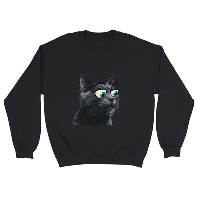 Sudadera Unisex Estampado de Gato "Ojos Divertidos" Michilandia