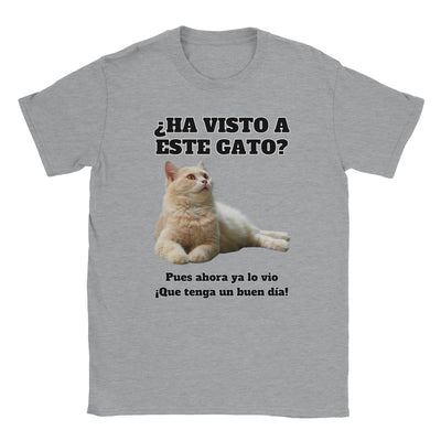 Camiseta unisex estampado de gato "Gato del Día" Michilandia | La tienda online de los fans de gatos