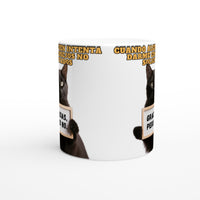 Taza Blanca con Impresión de Gato "No Gracias" Michilandia | La tienda online de los fans de gatos