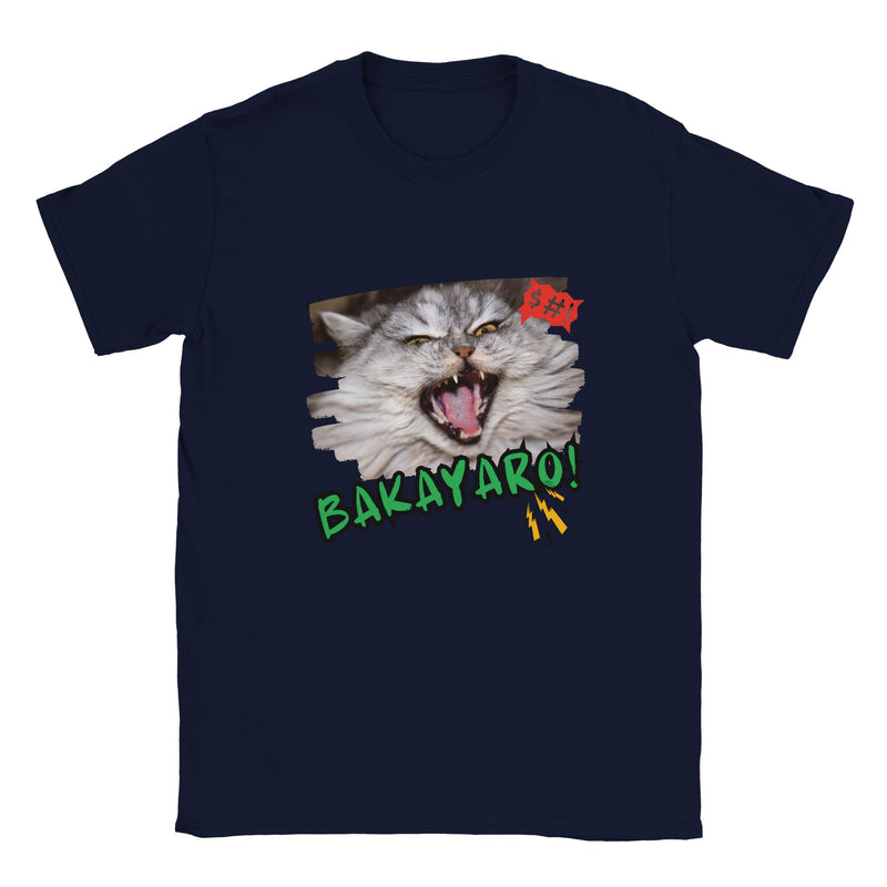 Camiseta unisex estampado de gato "Grito Cómico" Michilandia | La tienda online de los amantes de gatos