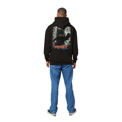 Sudadera con capucha Prémium Unisex Impresión Trasera de Gato "Garras de Akatsuki" Michilandia | La tienda online de los fans de gatos