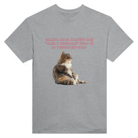 Camiseta Unisex Estampado de Gato "Miau de Culpa" Michilandia | La tienda online de los fans de gatos