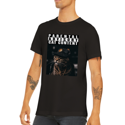 Camiseta unisex estampado de gato "Michi Rapero" Gelato