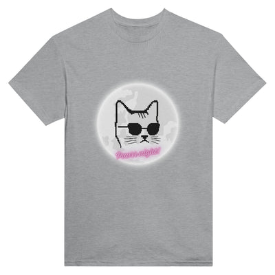 Camiseta Unisex Estampado de Gato "Puurr Night" Michilandia | La tienda online de los fans de gatos