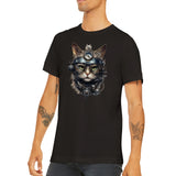 Camiseta unisex estampado de gato "Estelamorfosis Gatuna"