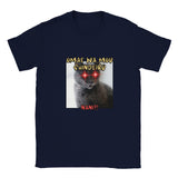 Camiseta unisex estampado de gato "Nani?!" Navy