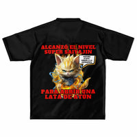 Camiseta de fútbol unisex estampado de gato "Super Saiyajin Felino" Subliminator