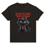 Camiseta Junior Unisex Estampado de Gato "Personal Felino" Michilandia | La tienda online de los fans de gatos