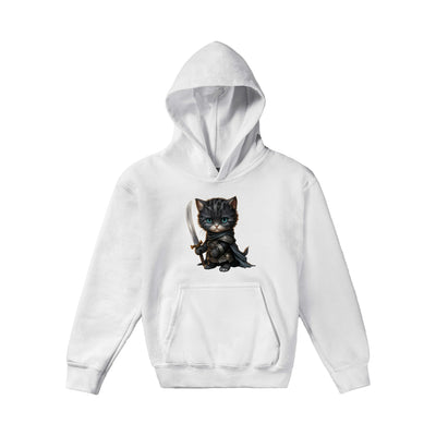 Sudadera con capucha júnior estampado de gato 