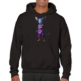 Sudadera con capucha unisex estampado de gato "Beerus el Travieso" Gelato