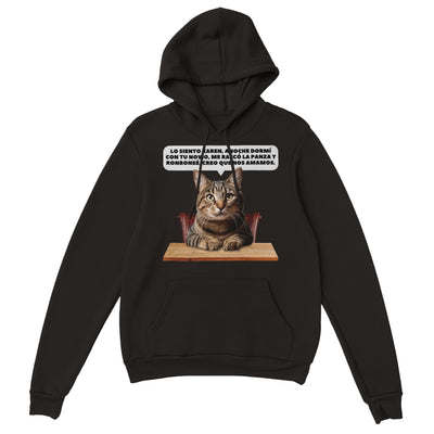 Sudadera con Capucha Unisex Estampado de Gato 