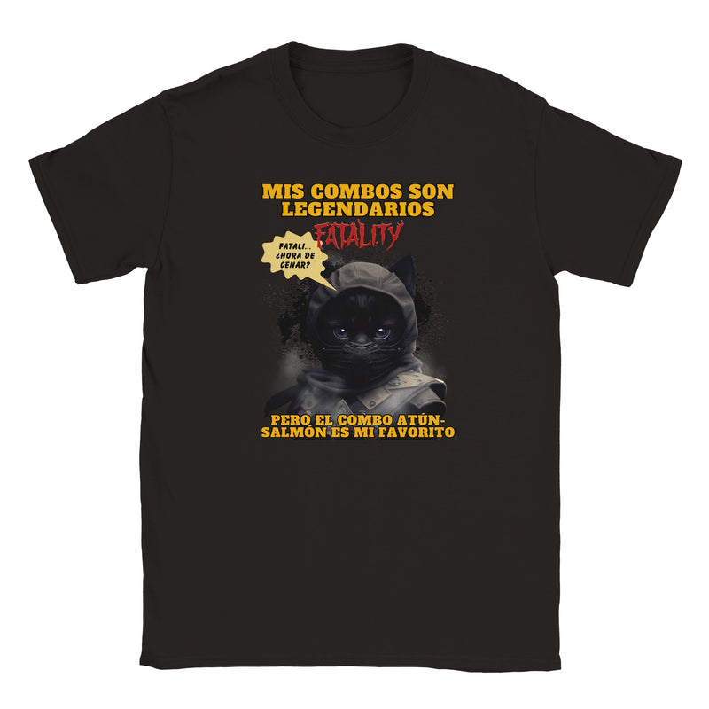 Camiseta júnior unisex estampado de gato "Noob Catbot" Michilandia | La tienda online de los amantes de gatos