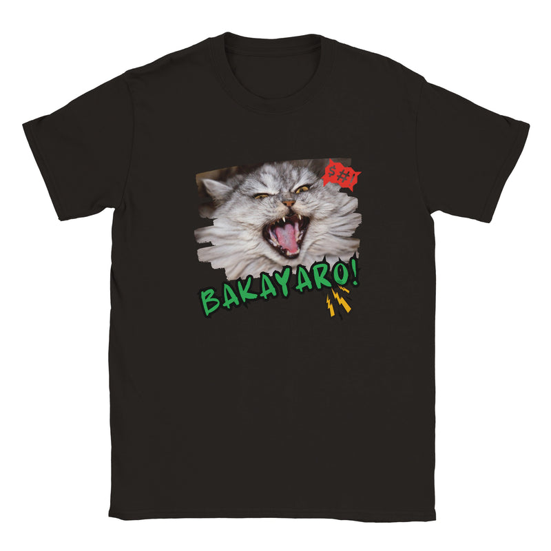 Camiseta Junior Unisex Estampado de Gato "Grito Cómico" Michilandia | La tienda online de los amantes de gatos