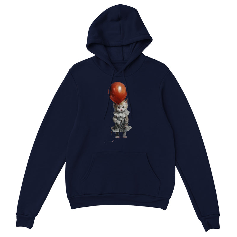 Sudadera con capucha unisex estampado de gato "Pennycatwise" Gelato