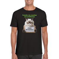 Camiseta unisex estampado de gato 