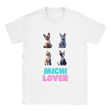 Camiseta unisex estampado de gato "Michi Lover" v3 Gelato