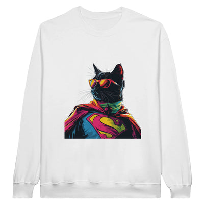 Sudadera de cuello redondo unisex clásica Michilandia | La tienda online de los fans de gatos