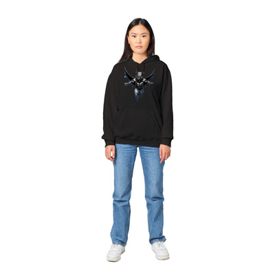 Sudadera con capucha unisex estampado de gato "Dark Hero" Gelato